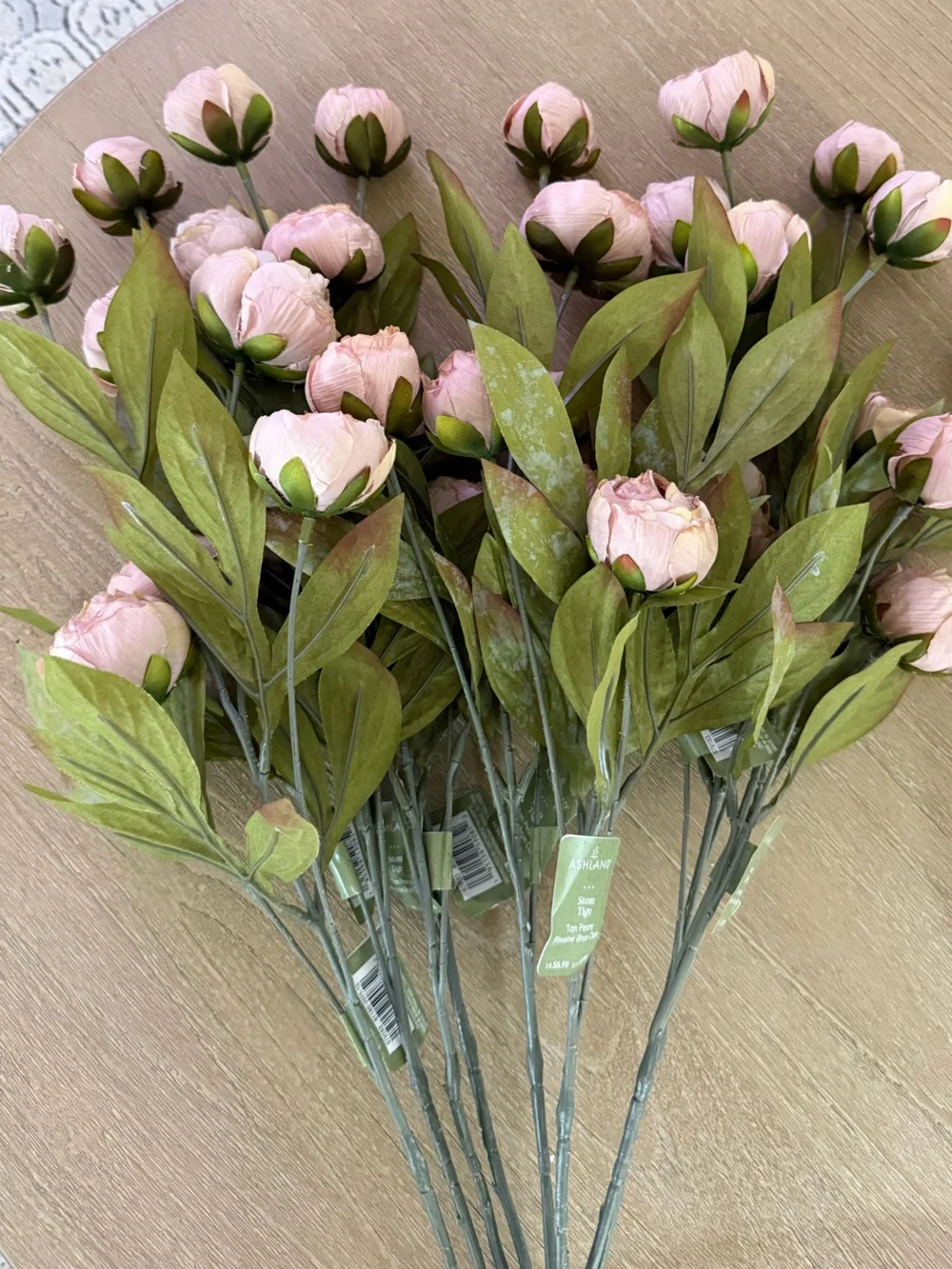 Michaels Ashland Viral Tan Peony Stems- 8 ct